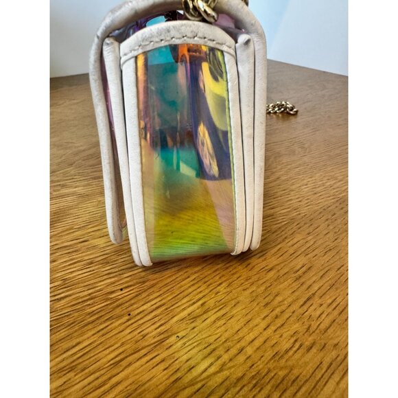 Kate Spade Optic White Hologram Iridescent Nicola Bag 7" X 5" X 2" - Picture 5 of 16